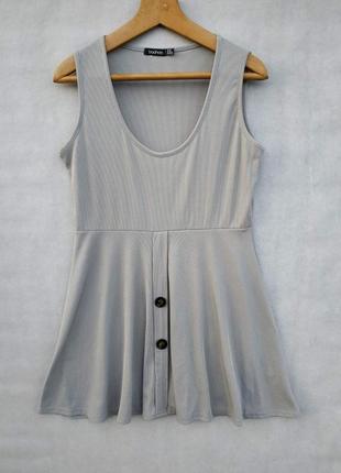 Міні-сукня трикотаж в рубчик розмір uk18