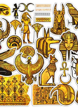 Набор виниловых наклеек (стикеров) от lex altern (древний египет, золото, бохо, анубис, египетские боги,
