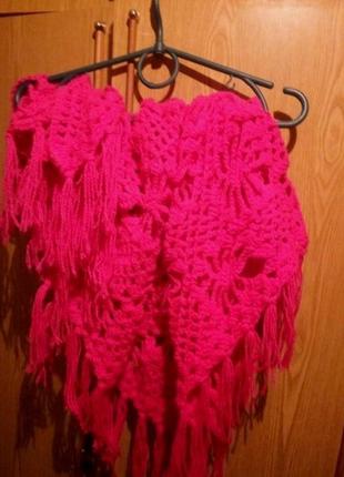 Вязаний шарф-хустка