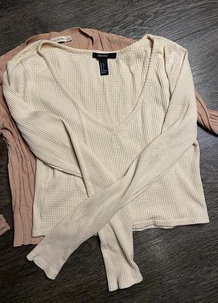 Кроп топ, лонгслів forever 21