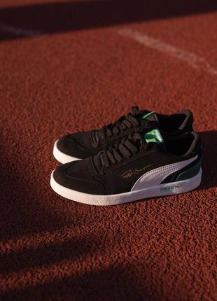 Мужские чёрные кеды Black puma ralph sampson чоловічі чорні кеди Black puma ralph sampson