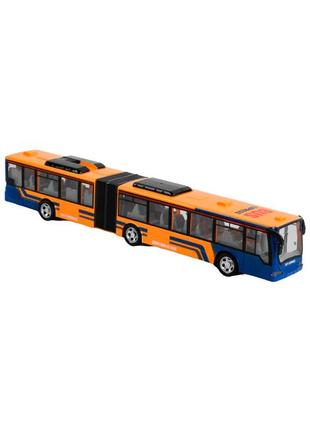 Автобус на радиоуправлении city bus оранжевый с синим
