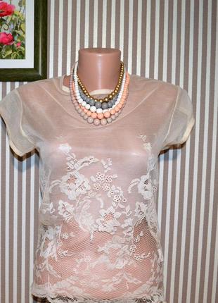 Превосходная гипюровая футболочка от atmosphere