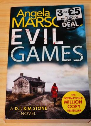 Evil games by angela marson, книга англійською1 фото