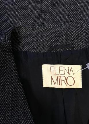 Роскошный шерстяной жакет,пиджак «elena miro»3 фото