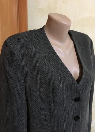 Роскошный шерстяной жакет,пиджак «elena miro»5 фото