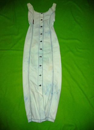 Длинный джинсовый сарафан.модель прямая.варенка.2 фото