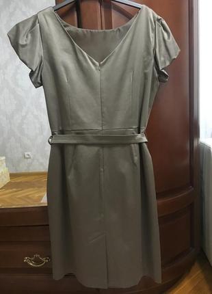 Платье цвета хаки laura ashley2 фото
