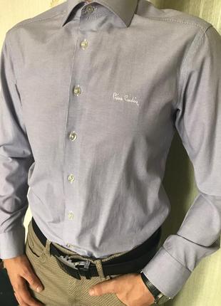 Чоловіча сорочка нова piere cardin в дрібну смужку, розмір s
