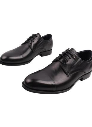 Туфли мужские brooman черные натуральная кожа5 фото