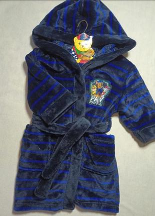 Халат банний, махровий халат, халатик «щенячого патруля» вік 2 роки