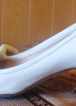 Туфли белые кожаные l’autre chose италия размер 38 стелька 25,5 см3 фото