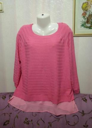 Яркий вискозный джемпер (пог 64 см)   49