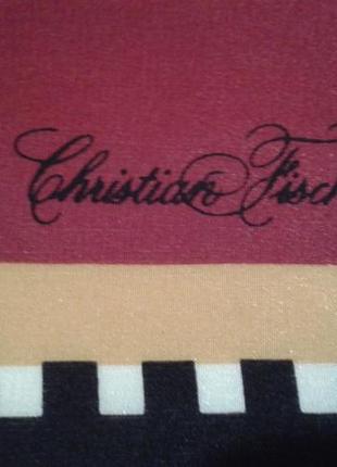 Хустка christian fischbacher шовк передплатний шийний шовк хустина3 фото