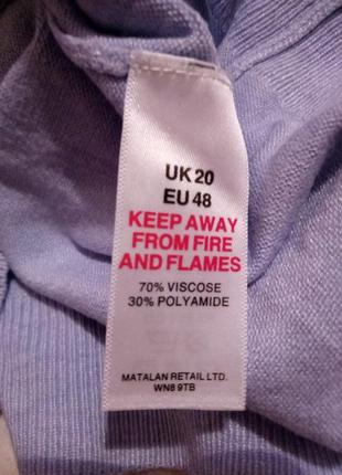 Тонкий голубой свитер 5