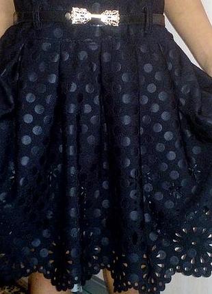 Школьный черный сарафан рост 140-146