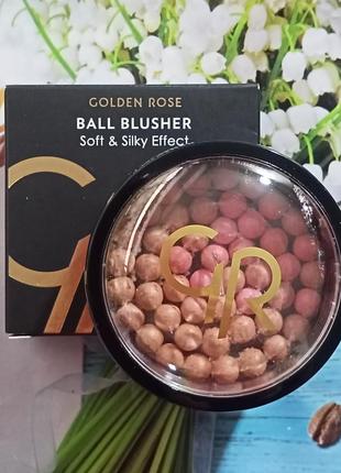 Рум'яна в кульках. golden rose ball blusher rouge pearl.