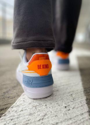 Жіночі кросівки ♠️nike air force 1 shadow "white/orange"♠️ женские кроссовки найк