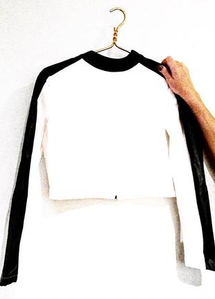 Суперская блузочка с кожаными вставками1 фото
