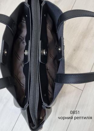 Шоппер зі зміїним принтом bs00025