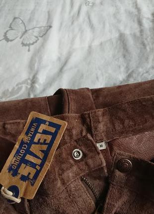 Брендові фірмові шкіряні джинси levi's vintage clothing,оригінал із сша, нові з бірками, розмір м.8 фото