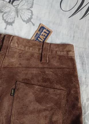 Брендові фірмові шкіряні джинси levi's vintage clothing,оригінал із сша, нові з бірками, розмір м.5 фото