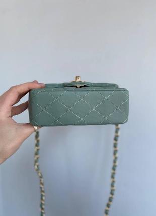 Женская сумка-клатч в стиле chanel mini mint7 фото