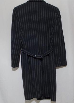 Сюртук длинный пиджак на запах дизайнерский шерсть 'byblos' 46р3 фото