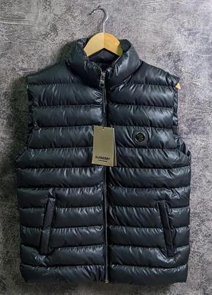 Мужская чёрная жилетка burberry чоловіча чорна жилетка burberry