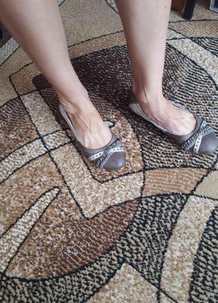 Балетки туфли мокасины roberto santi натур кожа р 395 фото