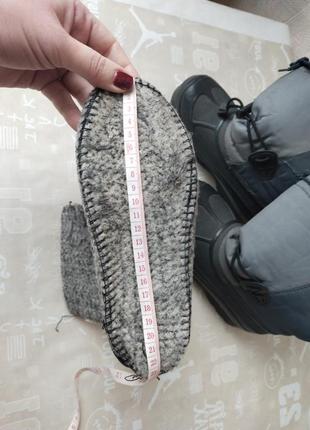 Теплі зимові чоботи, 2 розмір, устілка 23 см7 фото