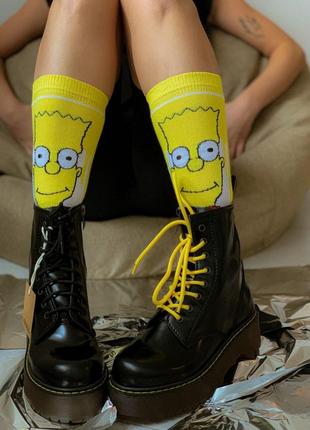 Ботинки dr. martens  (натуральный лак , без меха)