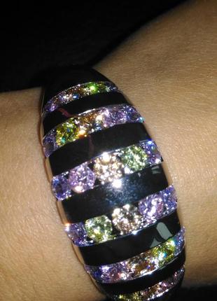 Супер ціна!💥💣шикарний браслет з фіанітами хр родій 18к