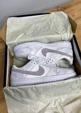 Nike sb dunk low purple pulse пастельные кроссовки найк сиреневые фиолетовые демисезонные весна лето осень бузкові кросівки