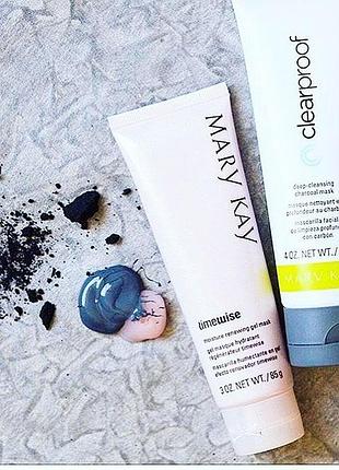 Скидка дня! маска на основе угля, увлажняющая гель-маска мери кей, mary kay
