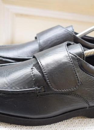 Кожаные демисезонные туфли мокасины на липучке chums р. 8 р. 42 27,3 см