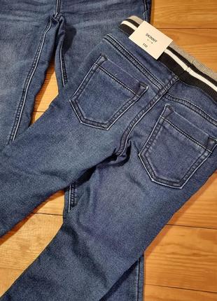 Термо джинсы для мальчика, рост 140, цвет синий5 фото