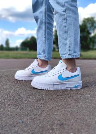 Nike air force 1 pixel white blue 1850