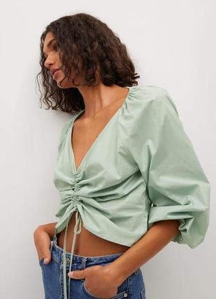 Блуза, блузка, блуза с затяжками, боуза бавовна, блуза из поплина, топ, кофточка, блузка3 фото