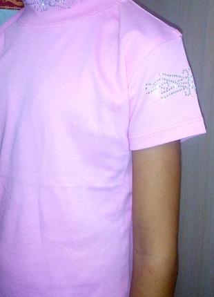 Розовая блузочка-гольф школьный рост 1407 фото