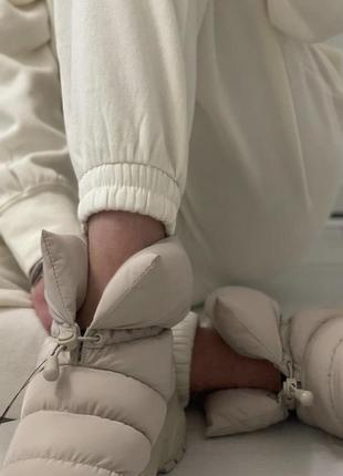 Дутики дутые ботинки валянии стёганые на платформе h&m оригинал10 фото
