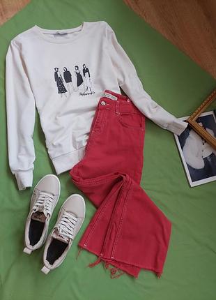 Dilvin кюлоты красный деним