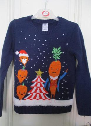 Светр новорічний.9-10 років.ріст 134-140см