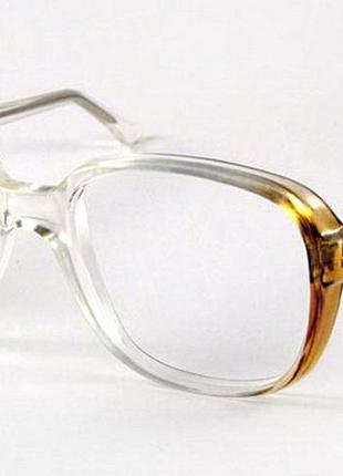 Оправа для очков мужская f-30 коричневая, украина фат, fat пластик