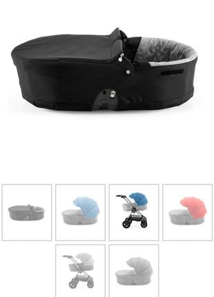 Люлька-переноска до дитячої  коляски stokke scoot black6 фото