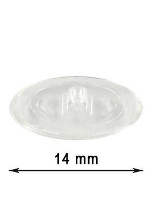 Носоупоры для очков силиконовые под винт 14 мм (10 шт) запчасти для очков2 фото