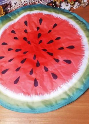 Ексклюзив!!! охолоджуючий круглий килимок для котиків чи песиків  watermelon (арбуз) ø 60 см новий3 фото