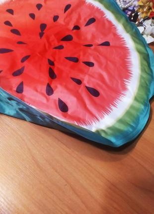 Ексклюзив!!! охолоджуючий круглий килимок для котиків чи песиків  watermelon (арбуз) ø 60 см новий4 фото