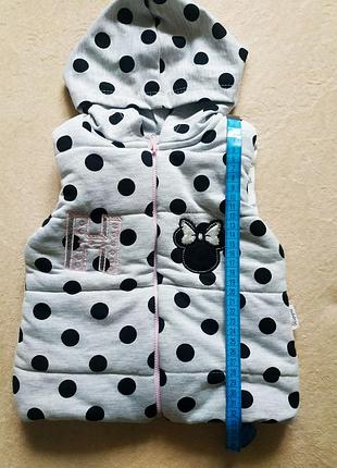 Жилетка з капюшоном,  безрукавка