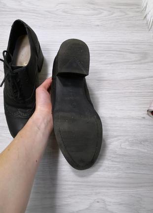 Чорні ботільони ботінки чоботи на каблуку підборах6 фото